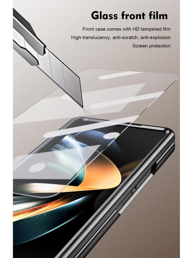 Samsung Z Fold4/5/6/7 Full Coverage Case: Includes Pen Case, Film Hinge, and Foldable Screen Protection.