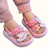 Children Sandals Slippers Soft Anti-Skid Cartoon Rabbit Panda DIY Design Hole Baby For Boys Girls Summer Kids Sandy Beach Shoes