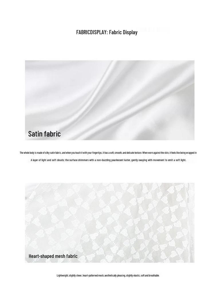 Sottoveste Camicia da Notte in Raso Bianco con Pizzo, Gonna Lunga Trasparente e Vestaglia