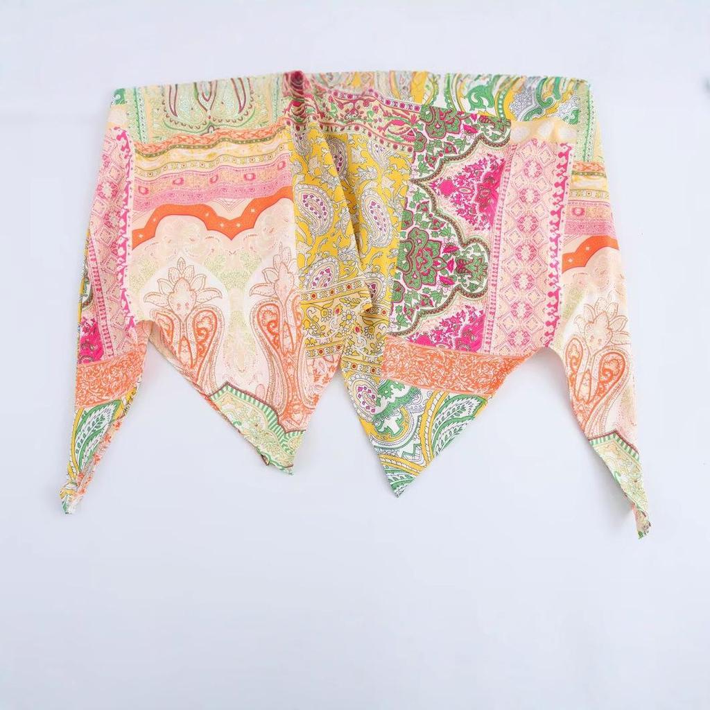 2025 Spring Women's European & American Style Stand-Up Collar Irregular Waist Long Dress