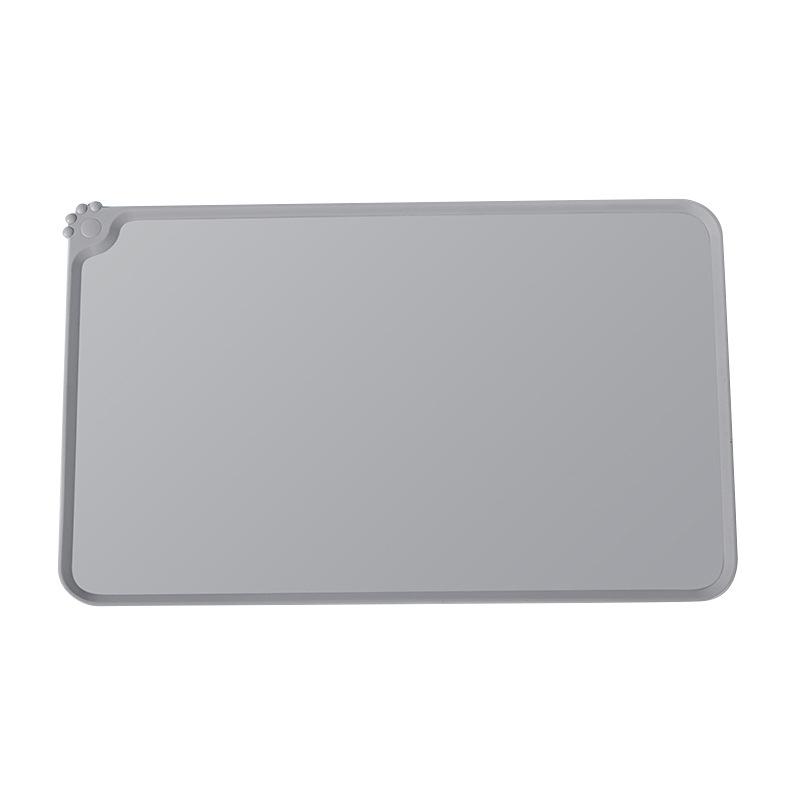 Silicone Pet Food Mat With High Lips Non-Stick Waterproof Pet Food Feeding Pad