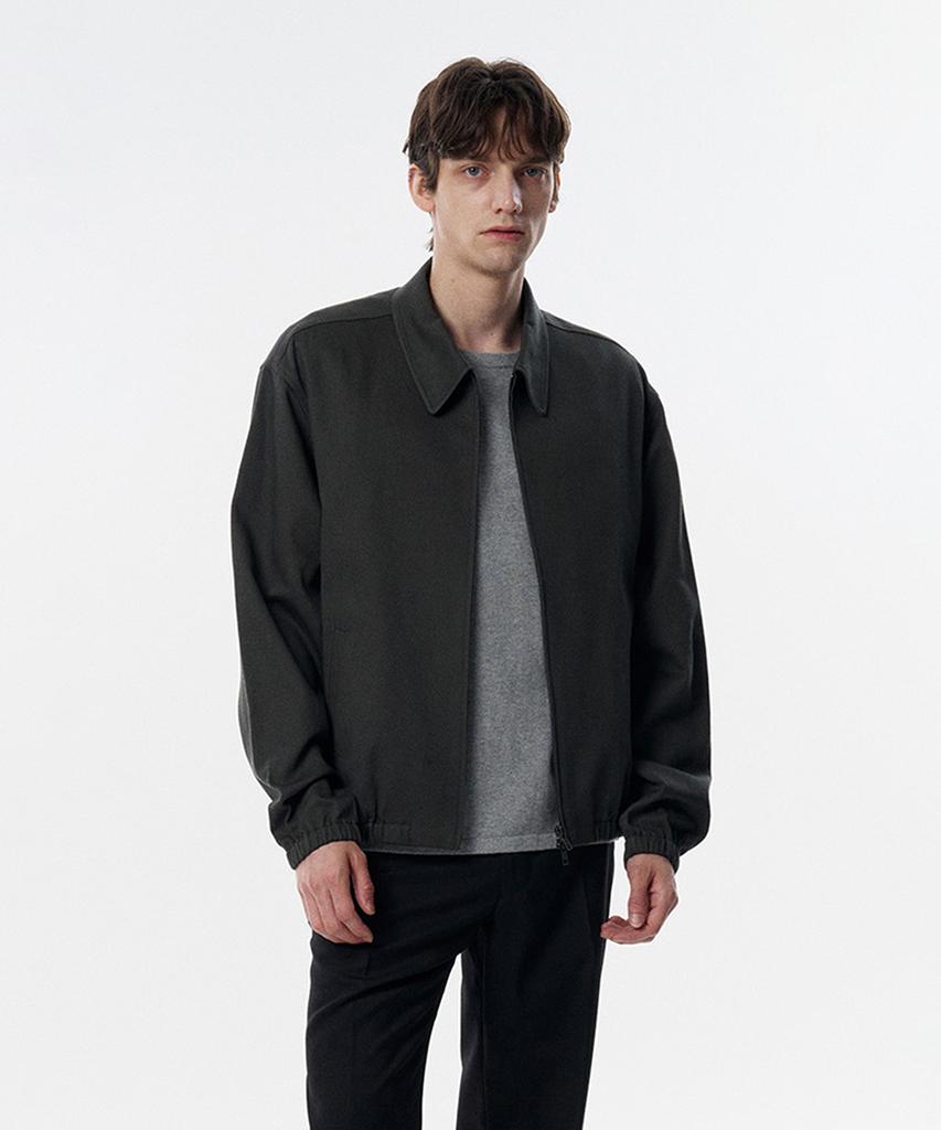 TAILDERN Pedro Cotton Linen Drizzler Jacket Dark Gray