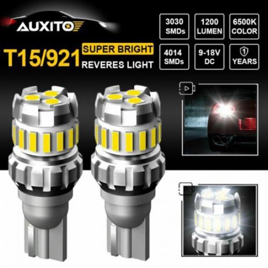 

2x AUXITO 18Chip T15 921 912 LED Reverse Backup Light Bulb Pure White 2400LM K8