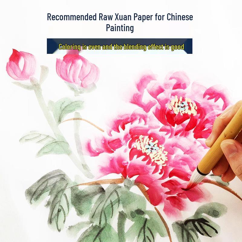 Chinese Painting Set: 12 or 24 Mineral Pigment Colors with 8K Xuan Paper - Raw and Ripe Varieties for Ink Wash Painting