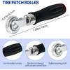 33PCS Tire Repair Patch Tools Tire Patch Kit, 30PCS Tire Patches(32Mm/ 42Mm/ 58Mm With Tire Patch Roller, Tire Repair Buffing Wheel, Tire Inner Liner