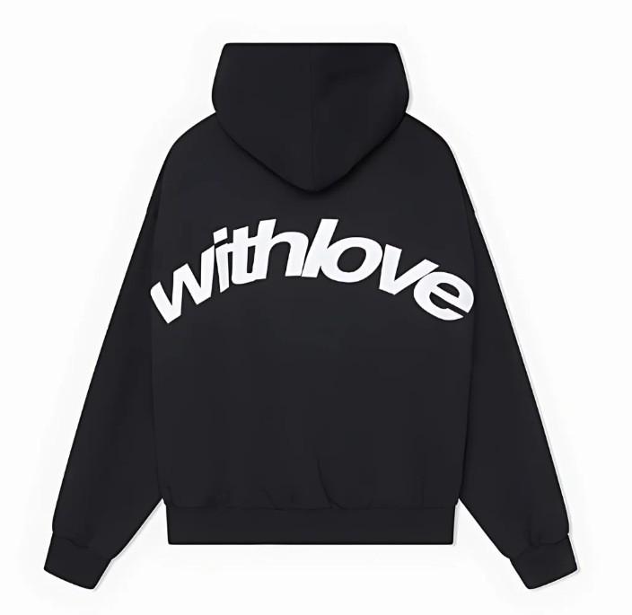 Oversized Unisex Trendig Huvtröja - Nedhasad Axelstil för Höst/Vinter