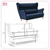 Zoja Wingback Sofa Set Scandinavian Armchairs Family Furniture Family Furniture