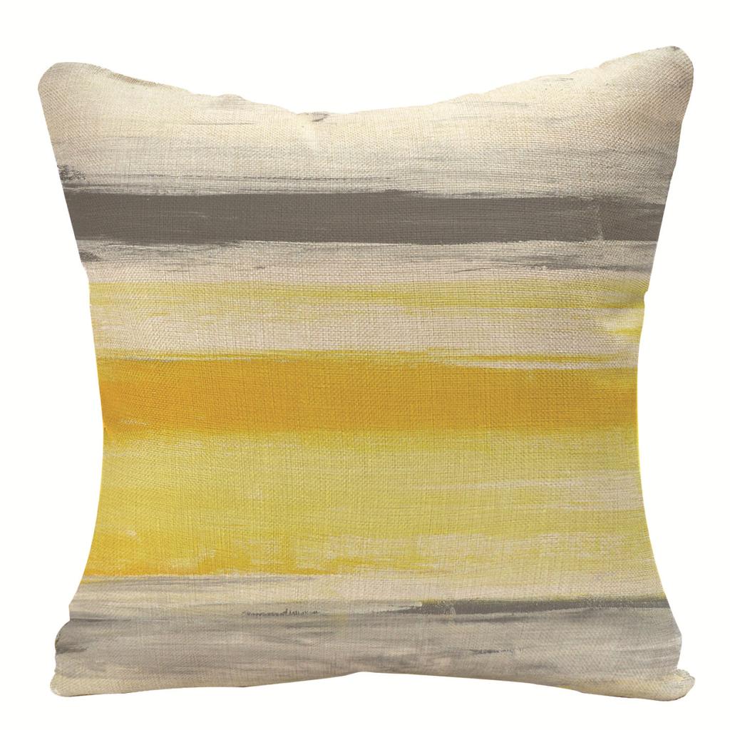 Home Oil Painting Geometric Abstract Pillow Case Sofa Pillow Cushion Cover