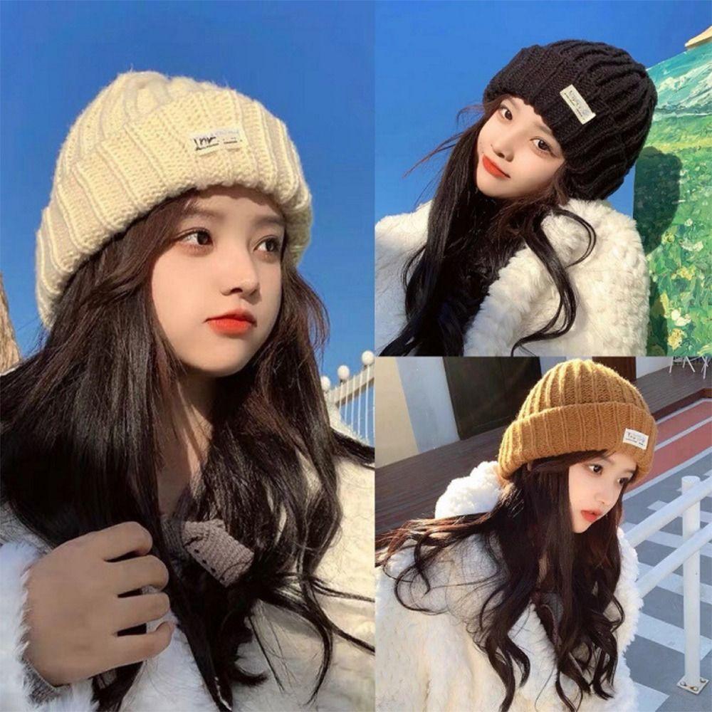 Knitted Warm Hat Windproof Knitted Cap Casual Ear Warmer Cap  Men