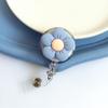 Cartoon Flora Flower Badge Holder Name Tag Easy Pull Buckle  Office School Supplies