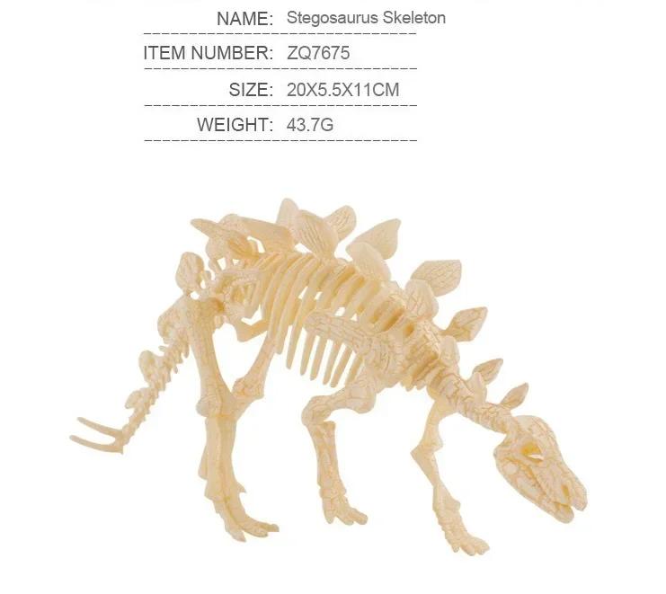 Puzzle Szkielet Dinozaura 3D [Montaż DIY] Realistyczne Kości+Ekologiczne, Nauka STEM/Więź Rodzinna