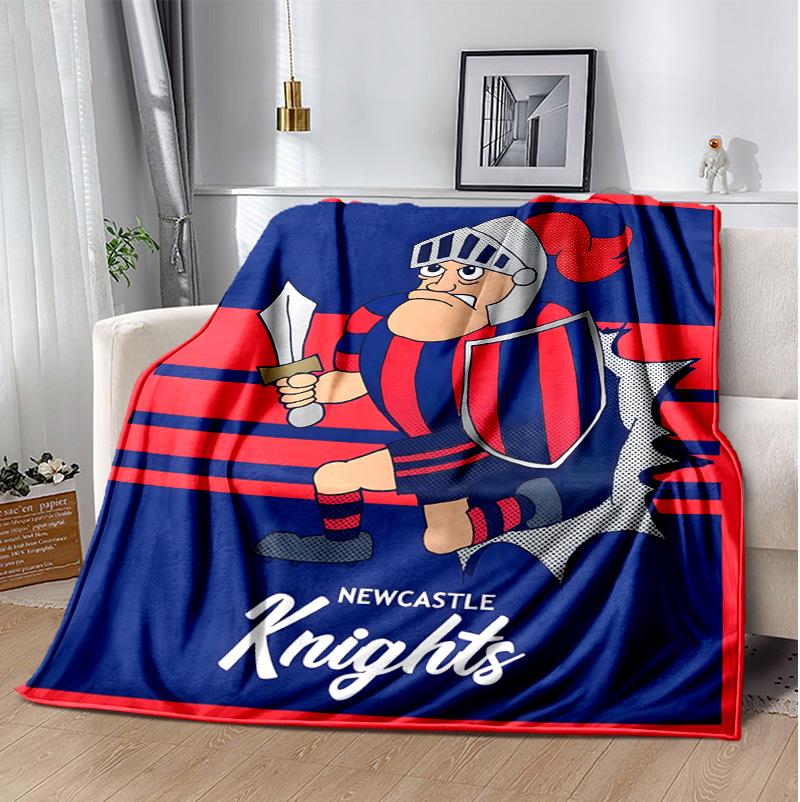 Knights Flannel Blanket Soft Warm All-Season Throw, Design for Camping, Car Travel, Hiking Sofa, Bed, Office Perfect Gift for Parties