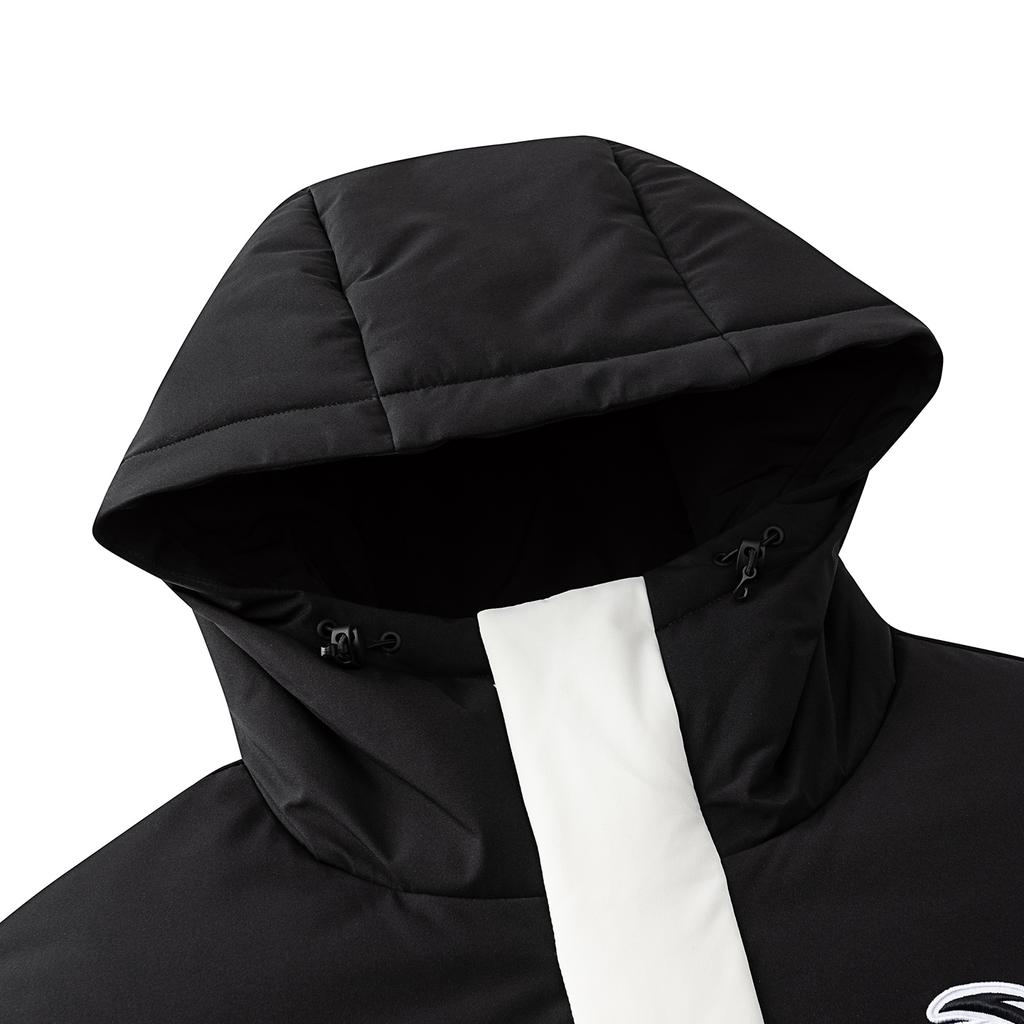 Anta Long Knee-Length Down Jacket With Volcano Rock Insulation Men Outerwear Ivory-White 952618901-3