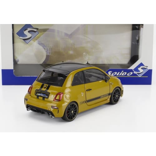 Solido Fiat Abarth Diecast Car 1/18 Scale Fiat F595 Abarth 2024 (Yellow)