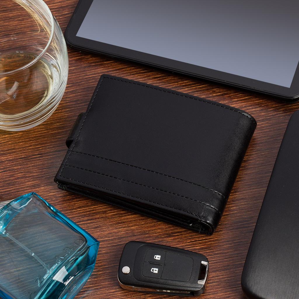 Portfel skórzany męski włoska skóra naturalna licowa premium klasyczny RFiD poziomy Beltimore G08