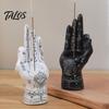 Durable Resin Palm Statue Palmistry Hand Incense Holder, Statue, Decorative Meditation Space Supplies Stick Ancient Mystical Sculpture for Home Table