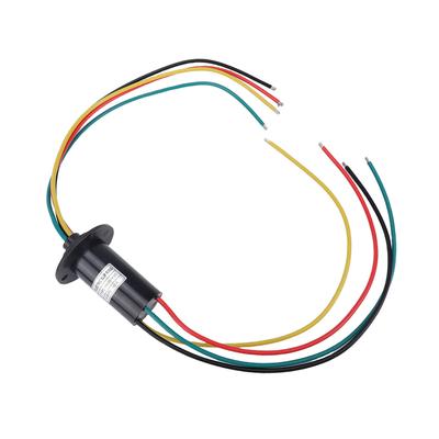 Electrical Slip   4 Wires 30A 250RPM 30mm Diameter 360 Degree Rotation Conductive Slip   for Testing Equipment Turntable Robot