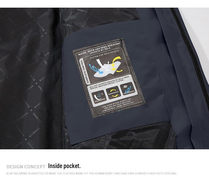 3-in-1 Men's Assault Jacket: New 2025 Autumn/Winter Outdoor Windproof, Waterproof Hooded Workwear