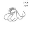 5Pcs S Shaped Hook Clasps Hooks Storage Rack Hanger Holder Organizer Stainless Steel Home Kitchen Household Bathroom