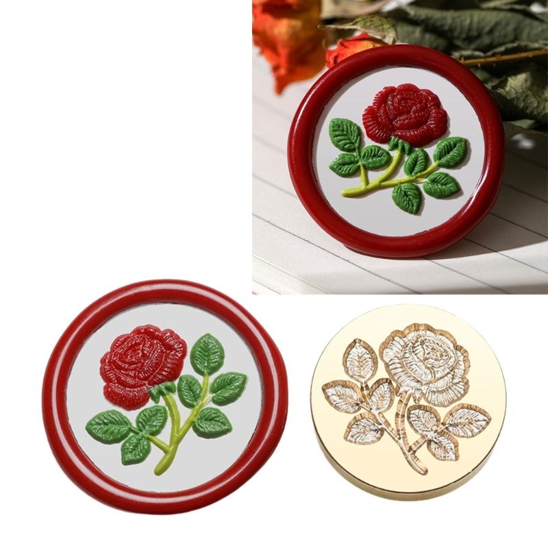 Stamp Head Gift Envelope Invitations Greeting Card Decorations Brass Sealing Emboss Waxes Seal Stamp Head Removable