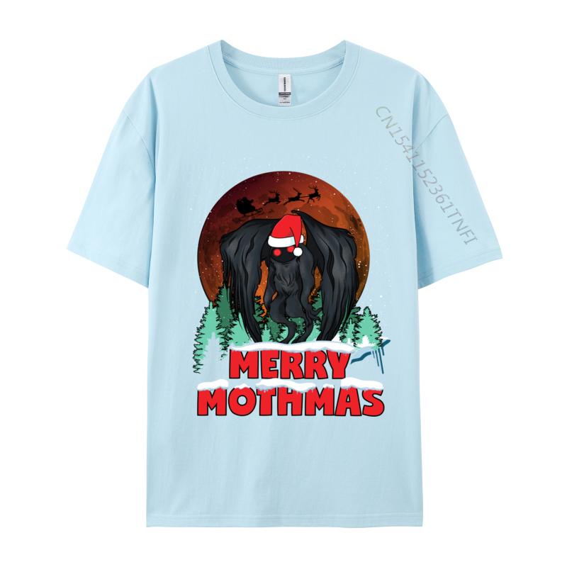 Mothunisex Christmas Merry Mothmas Funny Moth Unisex Xmas Santa Tshirts Cotton Unisex Tshirts Printed On Short Sleeve Tops T Shirt