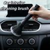 1PC Black Soft Bristled Dust Brush - Suitable for Cleaning Car Interiors, Instrument Panels, and Computer Keyboards