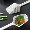 Practical Plastic Strainer Spoon Kitchen Cooking Tool Large Size Mesh Drain Scoop Long Handled Portable Filter Scoop Kitchen Use