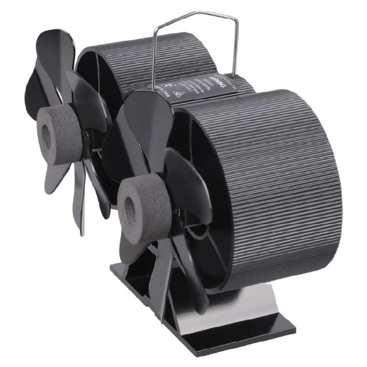 SF167T 12 Blade Fireplace Fan Dual Motors for Wood Log Fire Heat Powered Fans