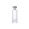 Premium 150ml Transparent Cylindrical Perfume Bottle with Vertical Stripes - Portable Travel Dispenser.