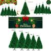Atemberaubender simulierter grüner PVC-Weihnachtsbaum mit Weihnachtsbaumschmuck
