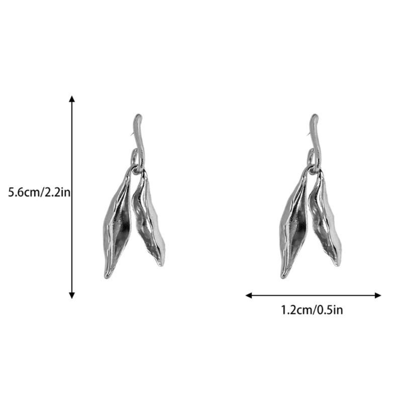Elegantes Pendientes Largos con Borlas Irregulares Cómodo Accesorio de Joyería de Aleación para Fiesta Piel Sensible