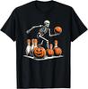 Skeleton Bowling Player Funny Bowler Halloween T-Shirt
