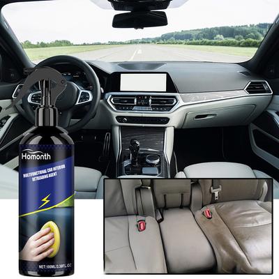 Agente di ristrutturazione per auto da 100 ml, lucidante per vernice per interni auto impermeabile, agente di ricostruzione per rimuovere le macchie