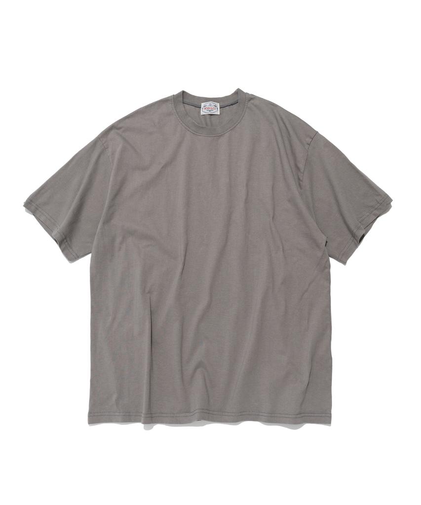 Wogseuaenko Layered Washed Short Sleeve T-Shirt (Gray)