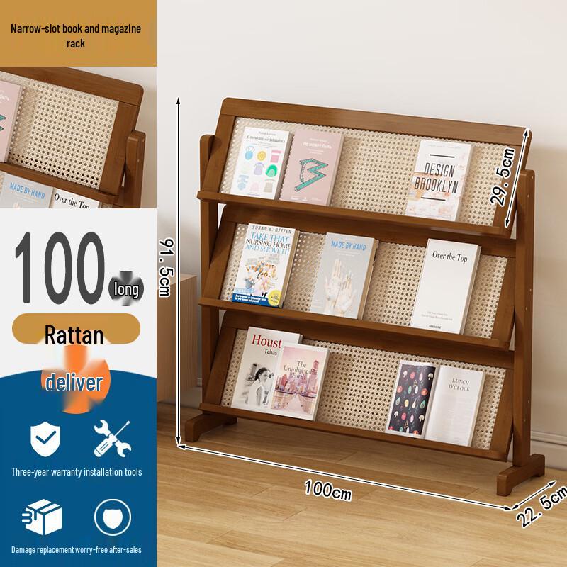 Floor-standing Magazine and Brochure Display Rack