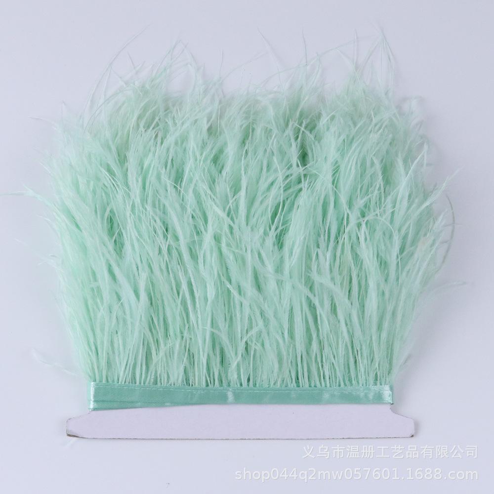 Color 10-15Cm Ostrich Hair Cloth Edge 53 Colors Wedding Clothing Accessories Diy