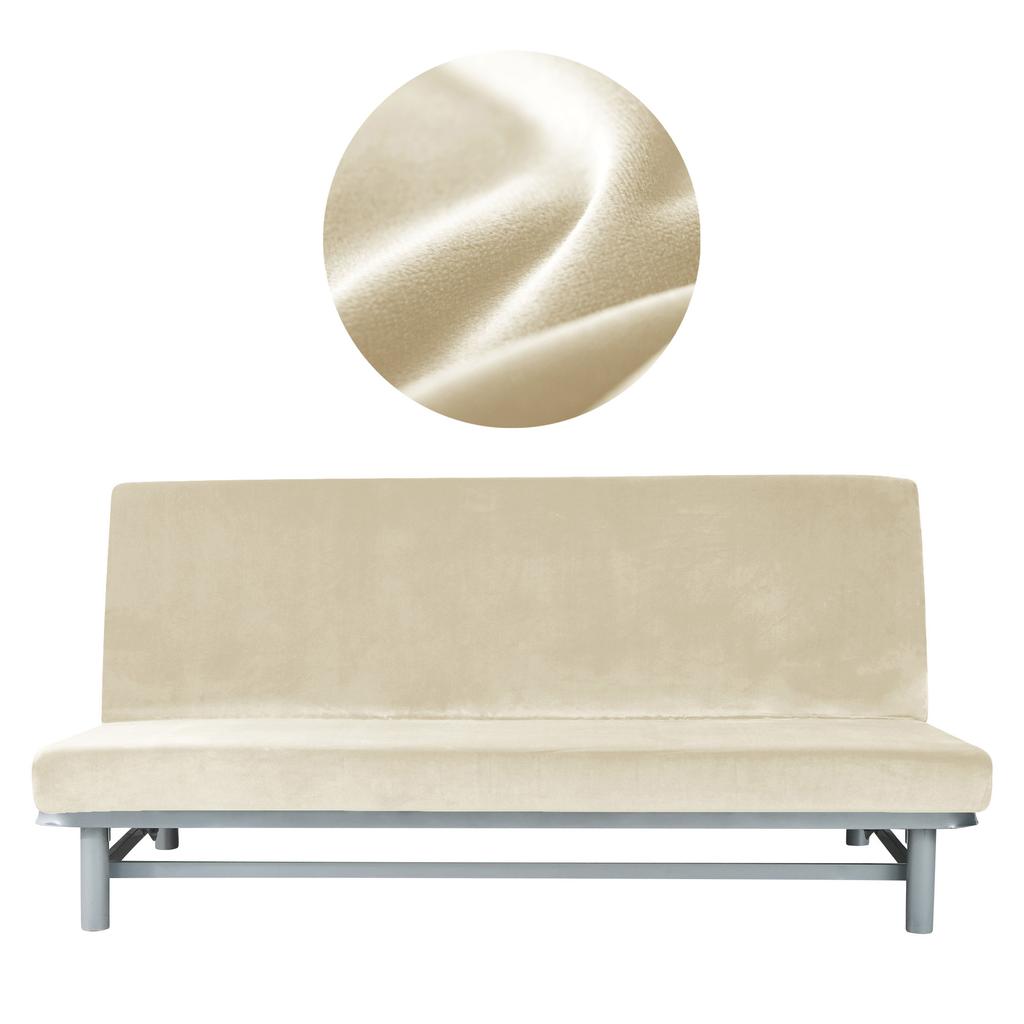 Cover For Sofa Bed 190-210Cm Cream Velour
