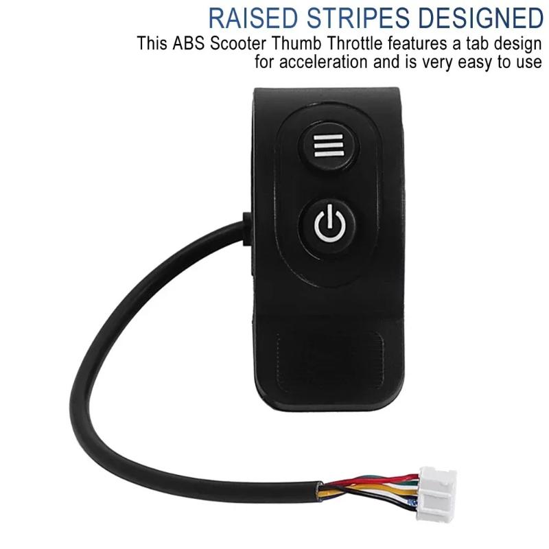 Electric Scooter Finger Throttle Accelerator Speed Controller With Headlight Switch Button Forhx X6 X7 Scooter Accessories