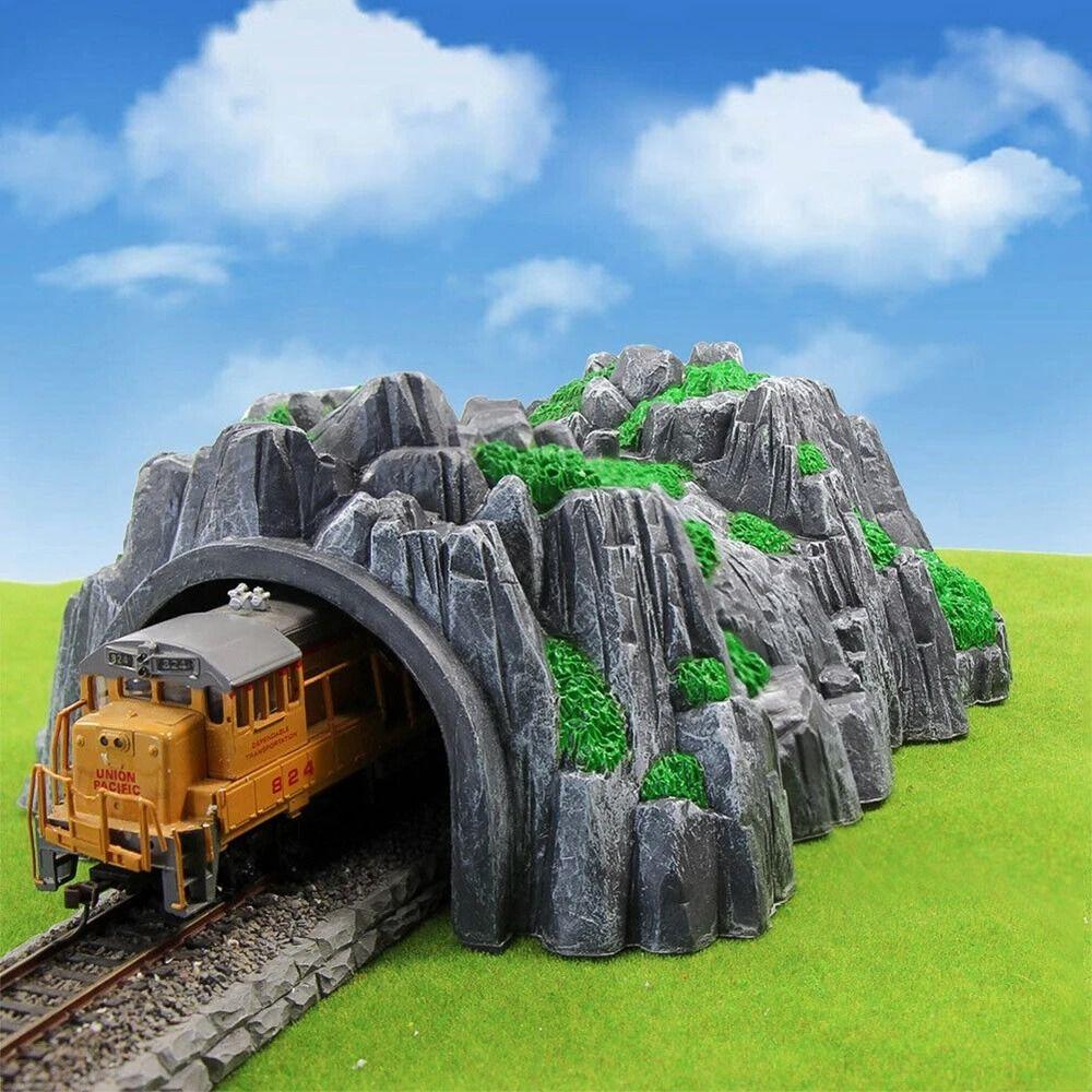 

Toy Model Train Railway Tunnel Garden Miniatures Caved Model Sand Table Model