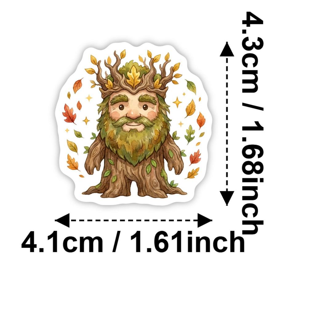 50 Magic Animal Daily Graffiti Stickers Cartoon Watercolor Waterproof Hand Account Decorative Stickers