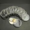 38mm 10 pcs Clear Round Cases Coin Storage Capsules Holder Plastic Useful New top sale