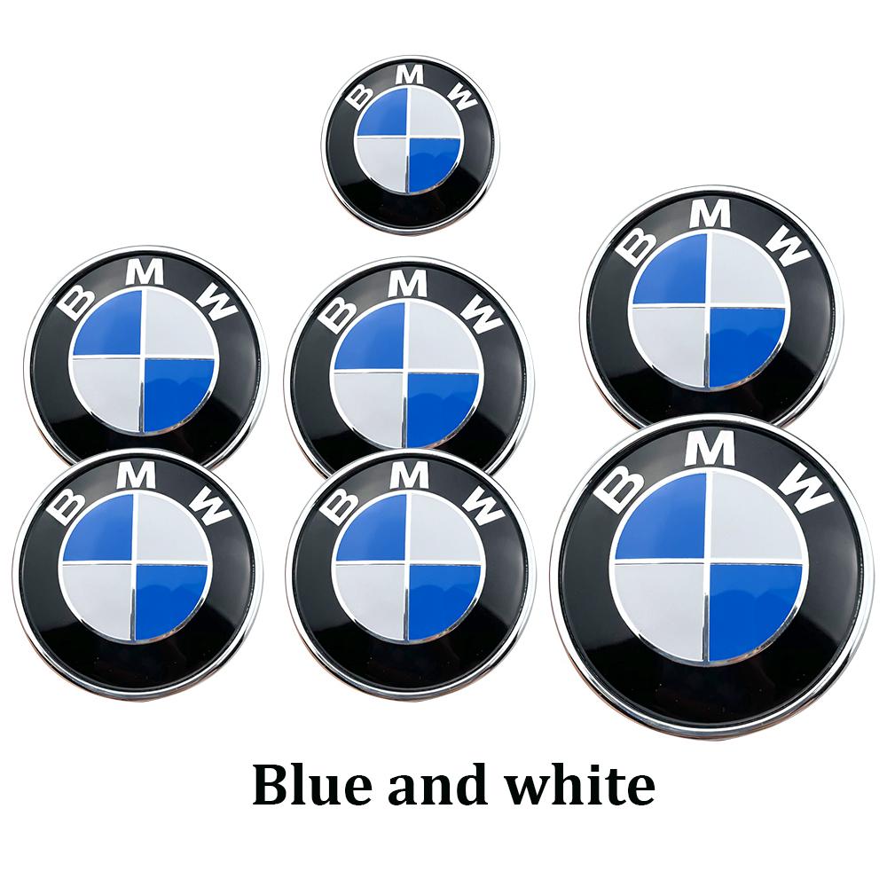 7Pcs Car Hood Front Rear Trunk Emblem For BMW original Logo M Emblem E46 E36 E34 F10 E90 F30 E60 F30 E53 E30 E92 E87 OL2