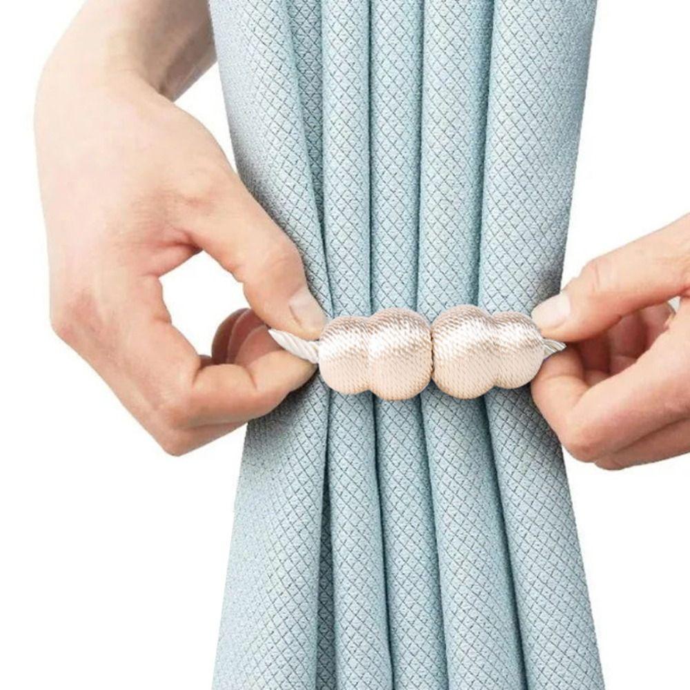 2PCS Gourd Shaped Magnetic Curtain Tieback Curtain Holder Curtain Clip Curtain Buckle  Home Decor