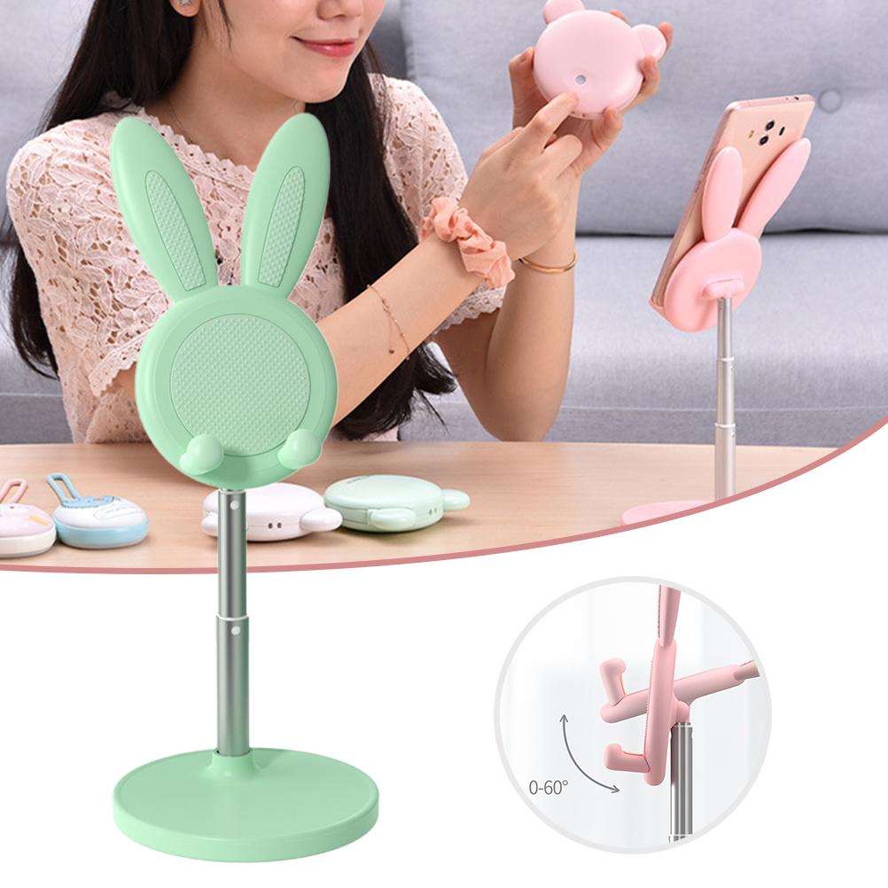 

Настольный держатель для мобильного телефона с кроличьими ушками, держатель для телефона, красивая прочная подставка для мобильного телефона зелёный