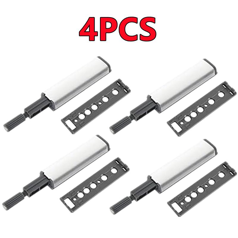 10-1PC Cabinet Catches Push To Open Damper Catch Set For Door Drawer Cabinet Magnetic Push Latches Soft Closer Rebound Hardware