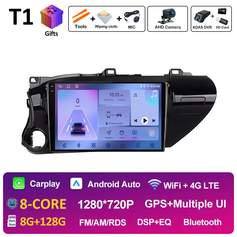 Intelligent System GPS Navigation For Toyota Hilux 2016 2017 2018 Car Multimedia Video Radio Player DSP Stereo QLED IPS Screen