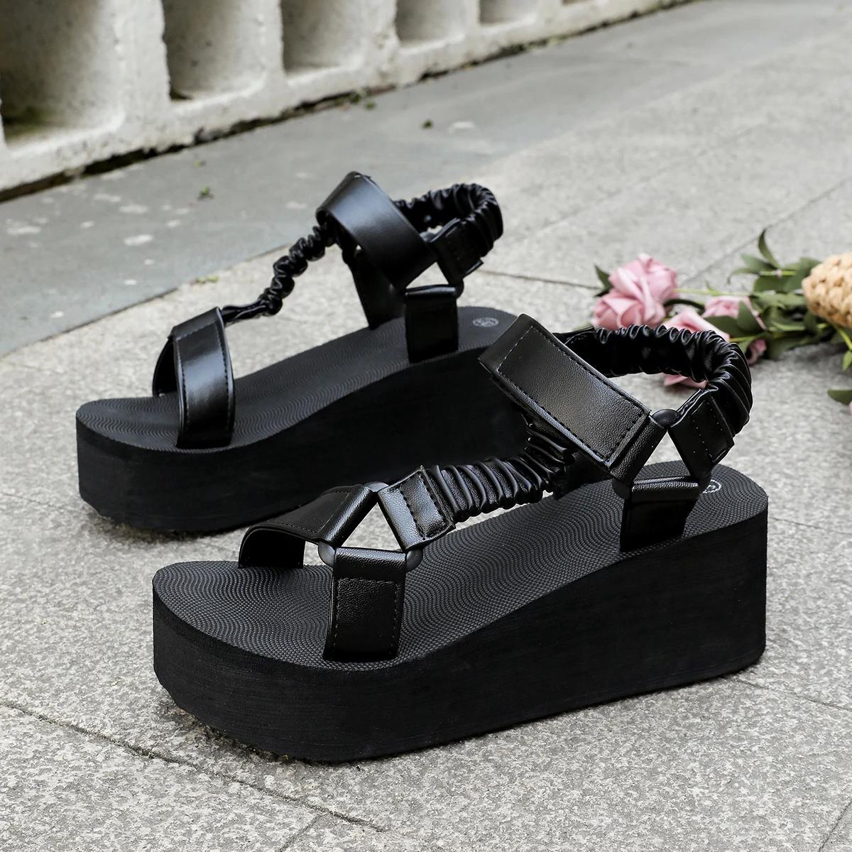 

Fashion 2025 Women s Plus Size Summer Fashion Sandals - Pink Metallic Ankle Strap Flat Shoes with Black Sole,Chic Casual Sandals 36 чёрный