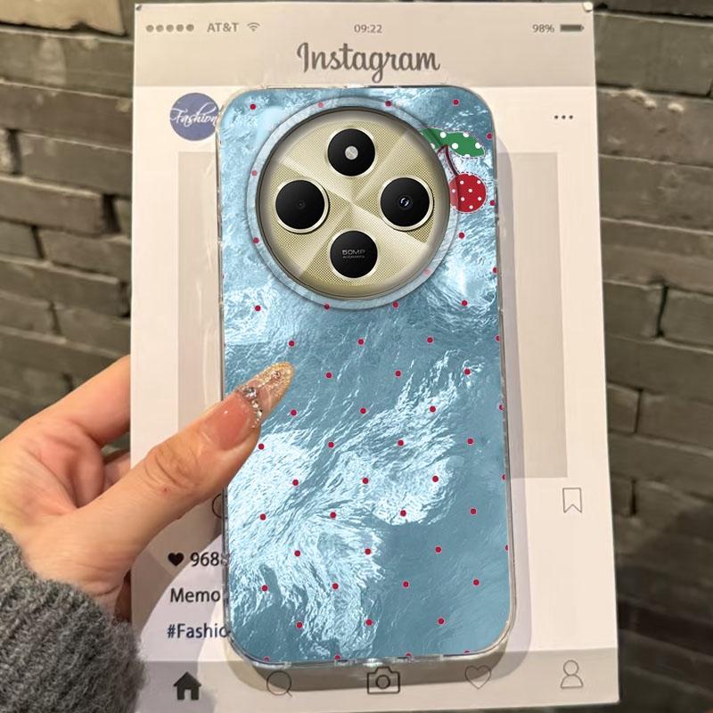 Cute Fruit Cherry Butterfly Girls Women Phone Case For Xiaomi Poco X3pro X5 M6 X6 X3 NFC M5s M6 Pro C75 C61 Bumper Fundas Cover