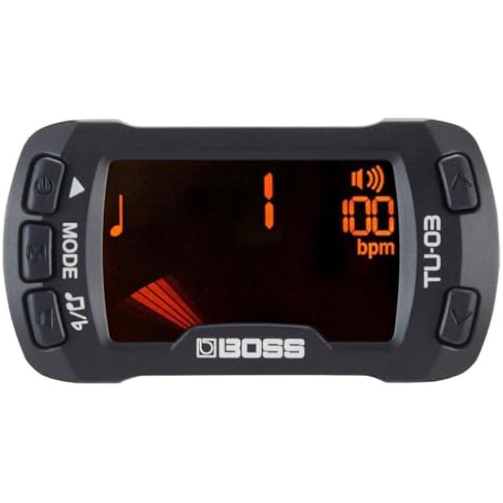 BOSS Boss Clip Tuner/Metronome TU-03 Compatible with Guitar/Bass/Ukulele/Violin Advanced Metronom...