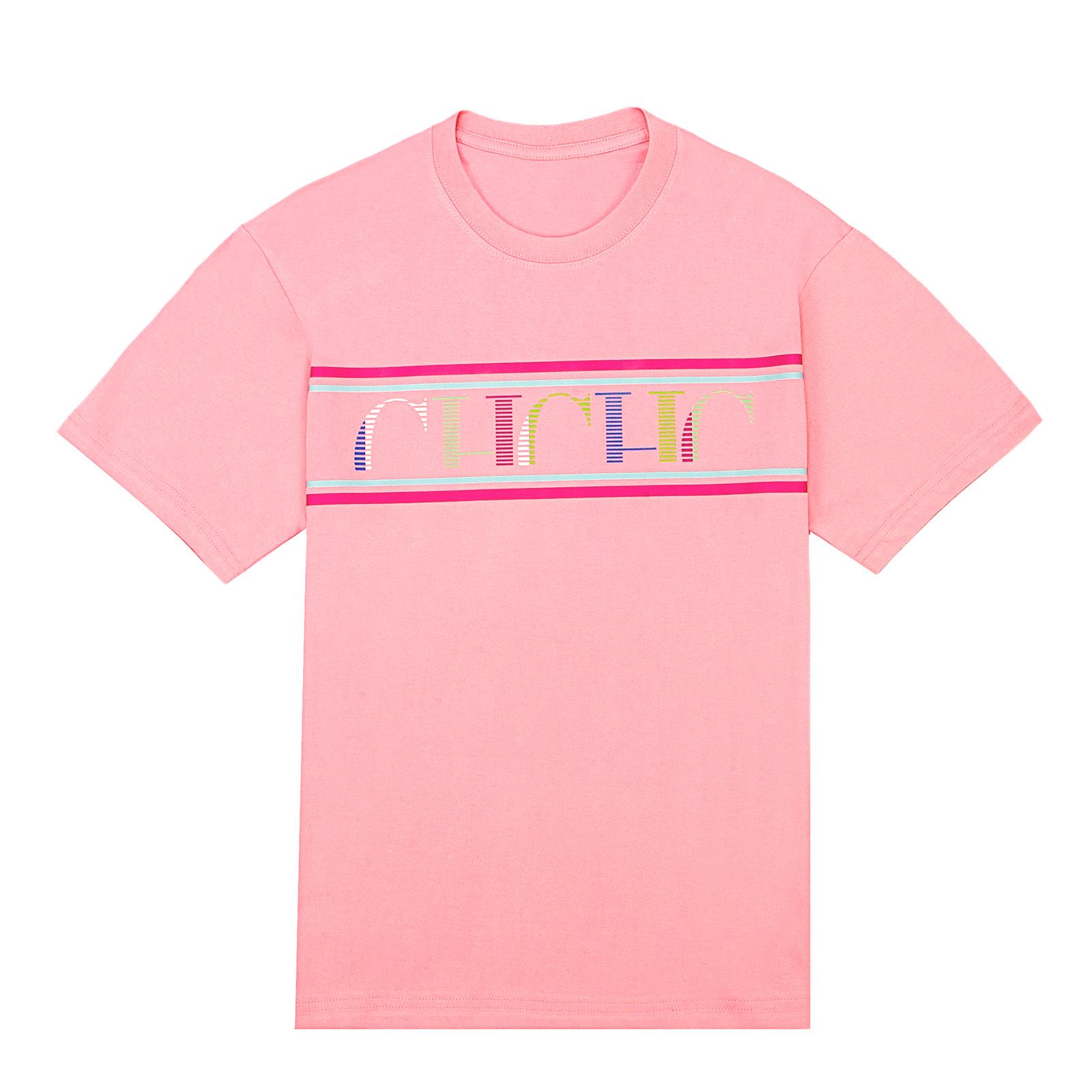 CHHC Summer Classic Letter Print Unisex Short Sleeve T-shirt XXL